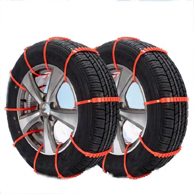 10Pcs Car Tyre Anti skid Chain Plastic Chains Winter Outdoor Snow Emergency Anti-Skid Tyre Chains Auto Wheels Accessories