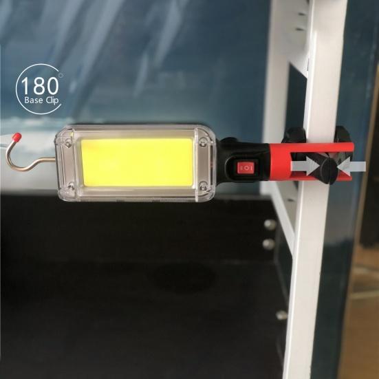 Portable LED Work Hook Camping Lamp Light Magnet Rechargeable Flashlight Torch