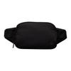 Everywhere 1L Casual Portable Zipper Shoulder Crossbody Waist Bag Unisex Bags Black LU9BUCS-BLK