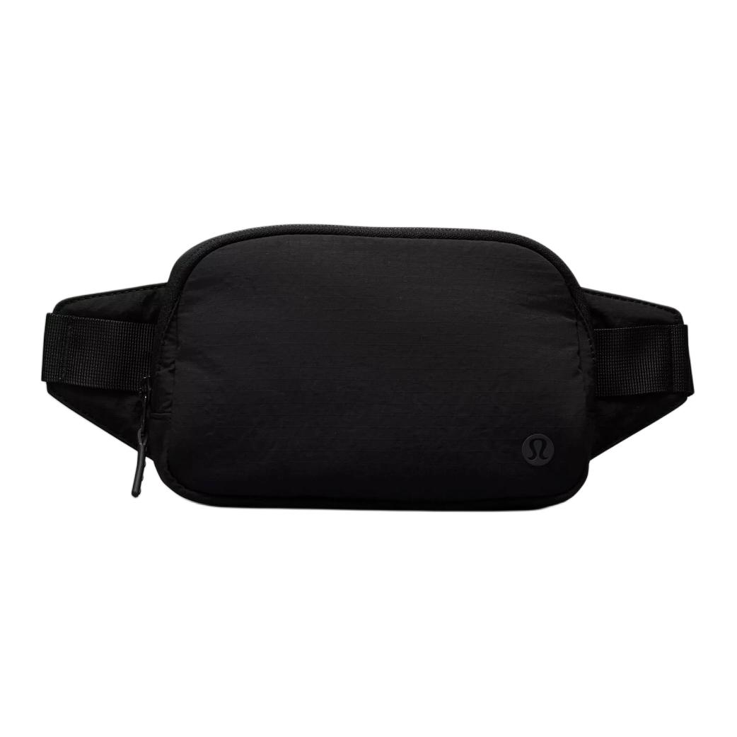 Lululemon Everywhere 1L Casual Portable Zipper Shoulder Crossbody Waist Bag Unisex Bags Black LU9BUCS-BLK Black/BLK