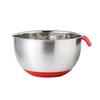 Stainless Steel Mixing Bowl with Handle And Pour Spout Metal Nesting Bowl with Non-Slip Bottoms for Kitchen Mix Cook Bake Prep