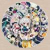 50pcs Q Version Demon Slayer Anime Stickers for Water Bottle, Phone, Tablet - Creative Japanese Cartoon Decoration, Waterproof