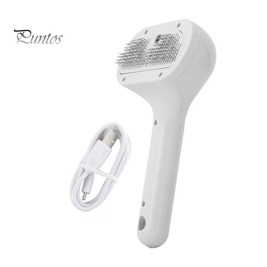 

Расческа-спрей для кошек, самоочищающаяся, для удаления шерсти домашних животных с кнопкой фиксатора, расческа для массажа кошек и собак белый