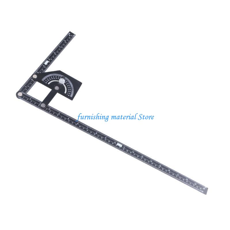 Y5GD Versatile Angles Rule Clear Scale Carbon Steel Protractors Easy To Read Protractors Measuring for Carpentry & Building