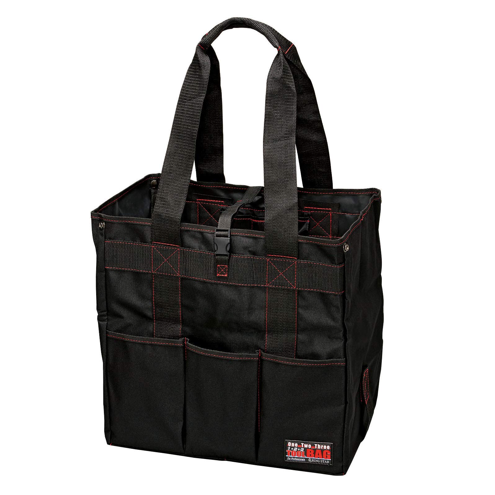 

RING STAR Storage Bag Tool Bag Length 27 x Width 40 x Height 40cm Foldable Black One-Two-Three T-400S