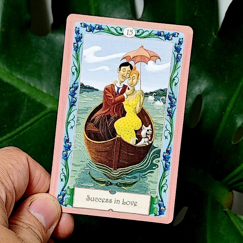 Pachet Kipper Mistic 9*6cm 36 Buc Cărți Oracol cu Cuvinte Cheie Sistem German de Ghicire