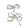 Charm Tassel Sneakers Decoration Shoes Flower Shoes Accessories Cute Pearl Bow Shoes Buckle  Party