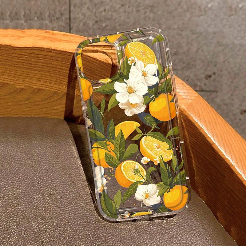 Summer Tropical Fruit & Flowers Protective Phone Case For iPhone 17 Air 16 16e 15 13 12 11 Pro Max Pro Plus  Funda Back Cover