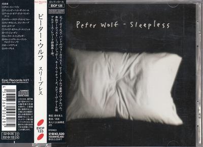 CD PETER WOLF - Sleepless ICP125 Sheridan Square 2002 Japan Rock Used