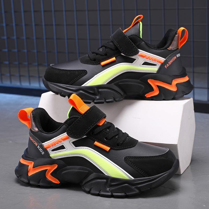 Boy Kids Fashion Sneakers Girls School Casual Shoes Outdoor Breathable Running Shoes Light Soft Sole Non-slip Children Shoes