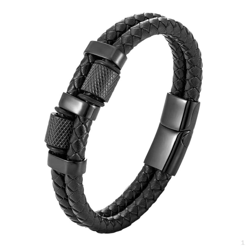 Braided Bracelet Trendy Birthday Gift Men Women Wristband Cuff Wrap