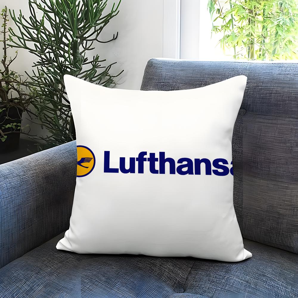 Stylish Lllufthansaiou Cushion Cover Comfortable Reversible Pillow Cover Ideal for Car Sofa Bedroom Beyond