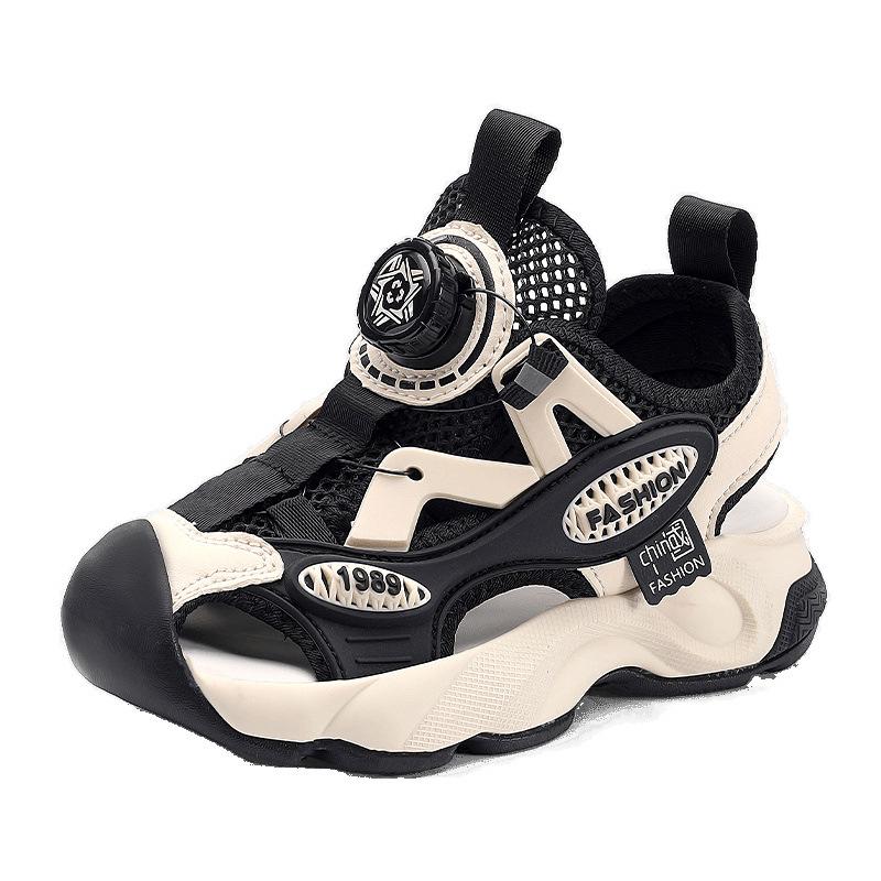 Sandals Sports Sandals Classmate Beach Sandals Summer Boys and Girls Students Outdoor Walking Casual Button Shoes