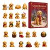 Christmas Advent Calendar Dog 2026, 24 Days Countdown with Pcs Tree Hanging Charms 2D Acrylic Cute Pendants, Lovers Gift for Holiday Decor Gifts