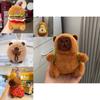 Capybara Keychain Plush Toy With Sparkling Chain For Animal Collectors