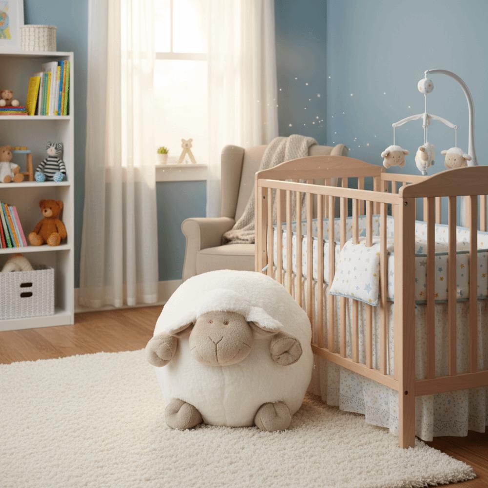 Cozy Stuffed Lamb Doll Huggable Plush Pillow Toy Gift Sheep Ball Doll Kids