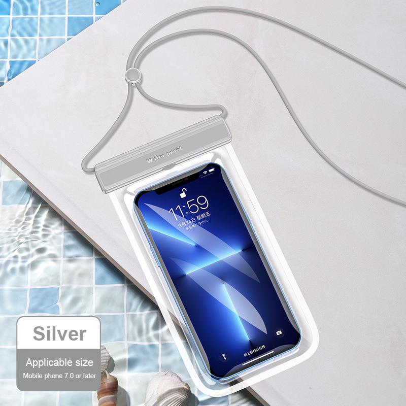 Clamshell Touch Screen Waterproof Phone Bag TPU Transparent Phone Diving Case Hanging Neck Phone Waterproof Protective Cover