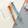 20 PCS Multicolor Ballpoint Pen 6 Colors 0.5mm RetractableTransparent Simple Ballpoint Pens Suitable Office School Use Graduation Season Back School