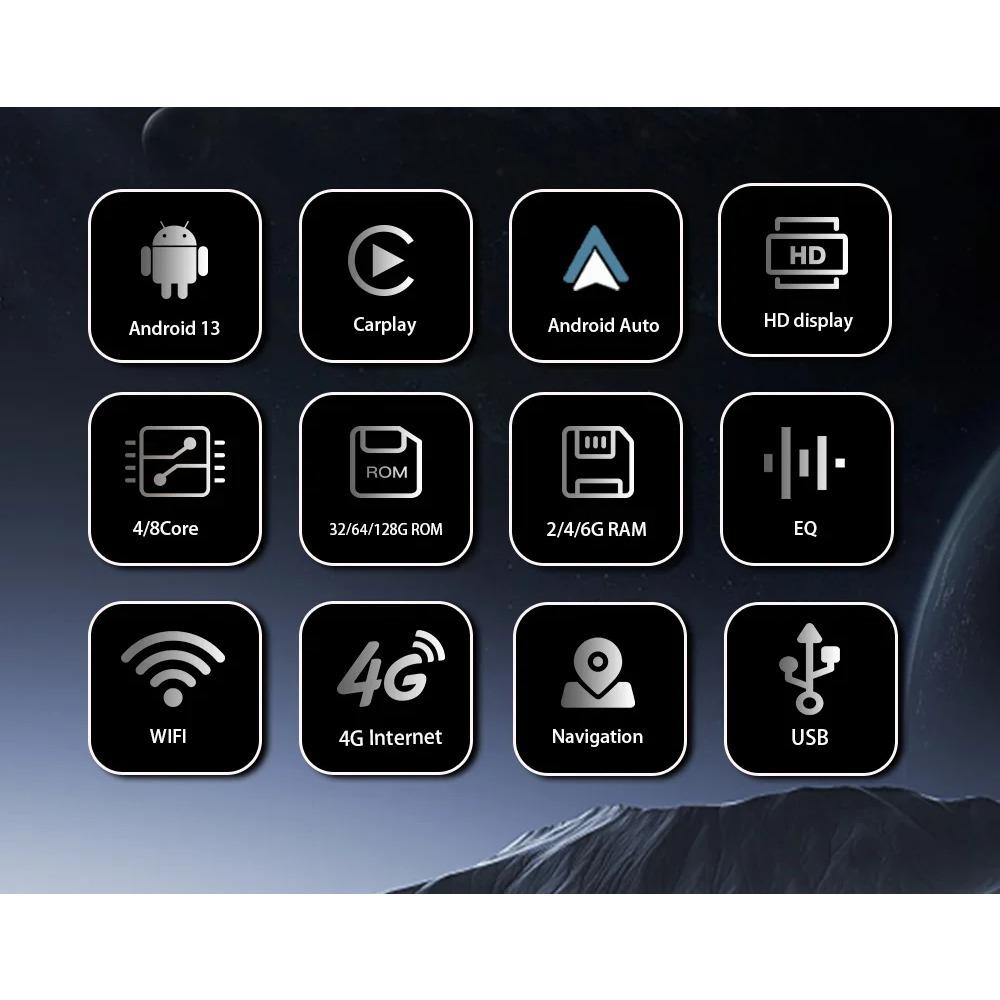 9'' Car Radio for Toyota Camry 2007-2012 Carplay Android Navigation GPS Bluetooth Multimedia Player Smart Automotive System