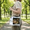Detachable Portable Pet Bag Large Space Pet Outdoor Bag Cartoon Bird Travel Bag  Small Animal
