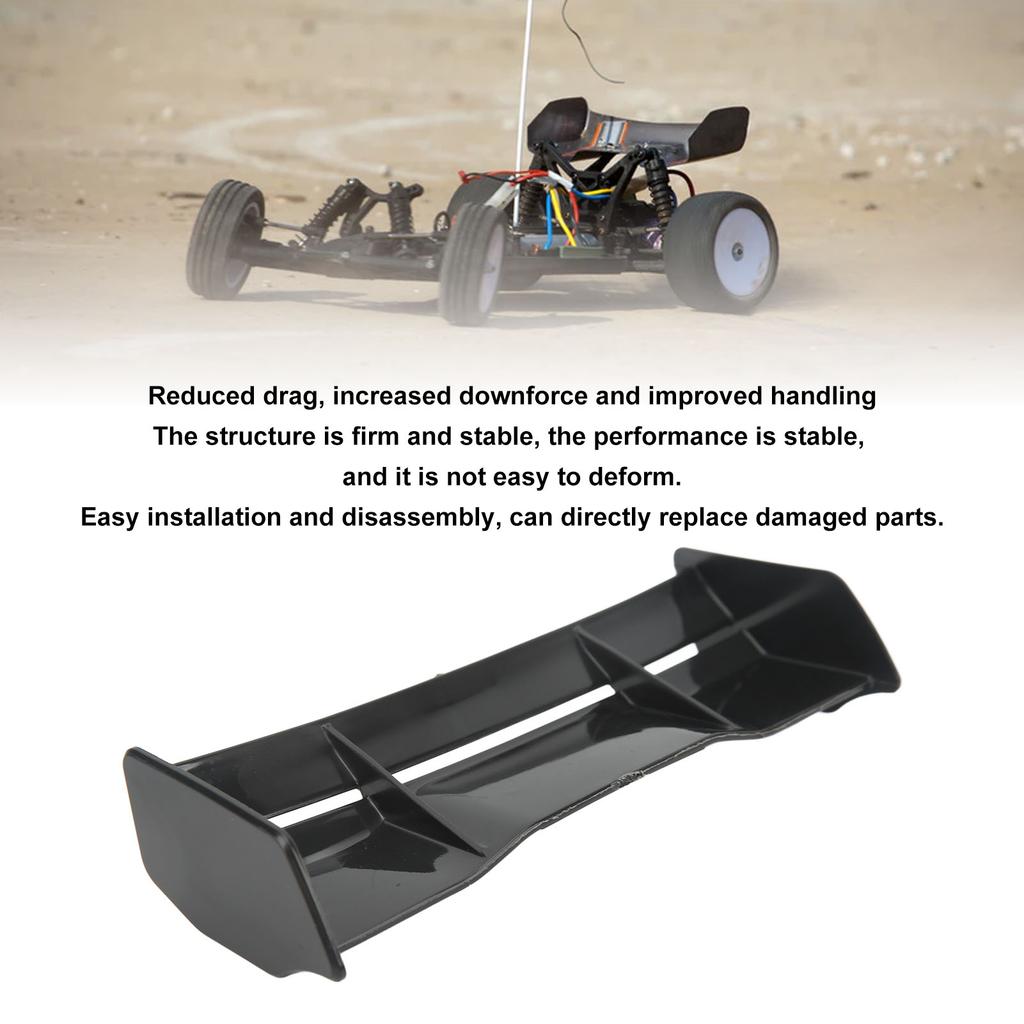 RC Car Tail Spoiler Resistance Reducing Rear Wing Tail Replacement for BONZAI 1/16 RC Off Road Vehicle