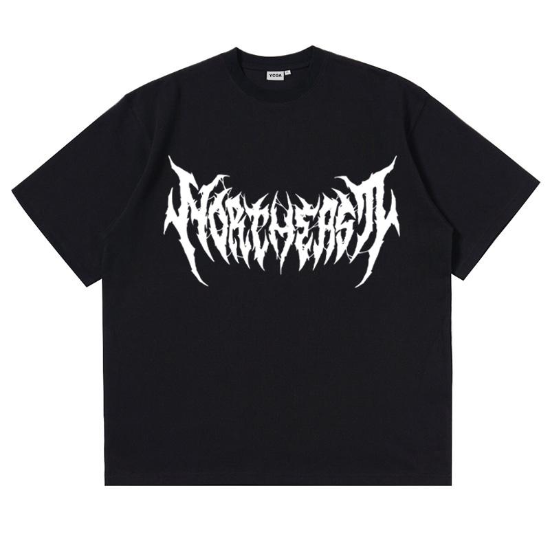Herren Grafik T-Shirts Kurzarm T-Shirts Tops Oversized Vintage Streetwear Gothic Harajuku Koreanische Mode Sommer Y2k Kleidung