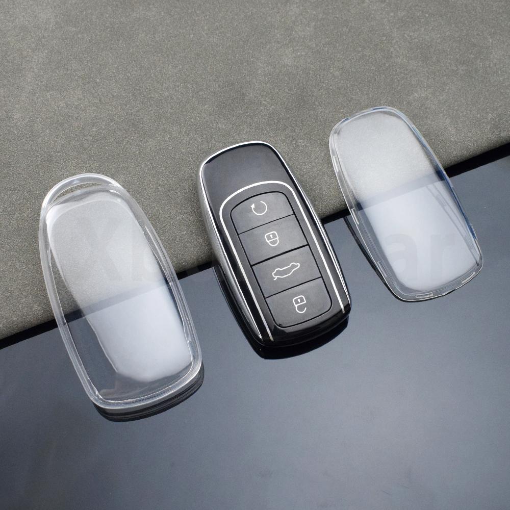 Transparent Tpu Car Smart Key Case Cover Shell Bag Protector For Chery Tiggo 8 Pro Tiggo 8Plus New 5 Plus 7Pro Accessories