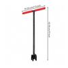 Curb Key Solid Steel Utility Shutoff Valve Tool Water Meter Wrench