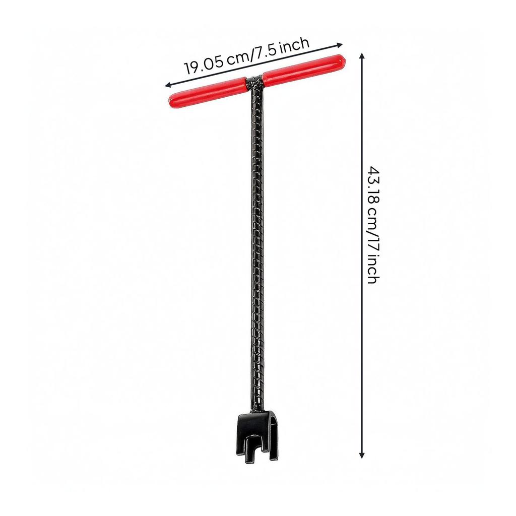 Curb Key Solid Steel Utility Shutoff Valve Tool Water Meter Wrench