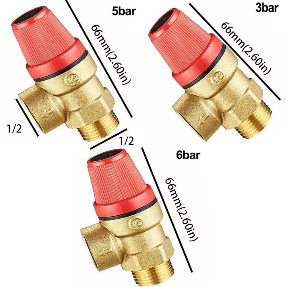 Efficient Pressure Control Drain Switch Color Gold Brass Safety Valve Pressure Control System