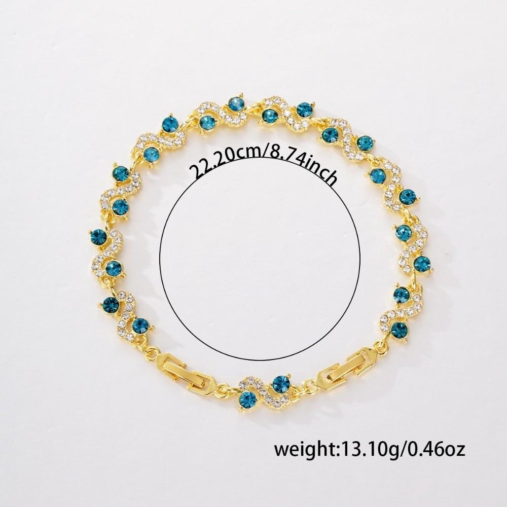 Sparkling Stones Women Bracelet Shining Zircon Bracelet Rhinestone Bracelet  Wedding Jewelry