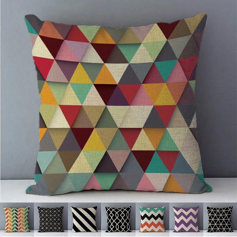 Selected Cozy Cushion Cover Home Decorative Pillow For Sofa Couch Seat Back Cushions Xcm Geometric Printed Fundas De Cojines