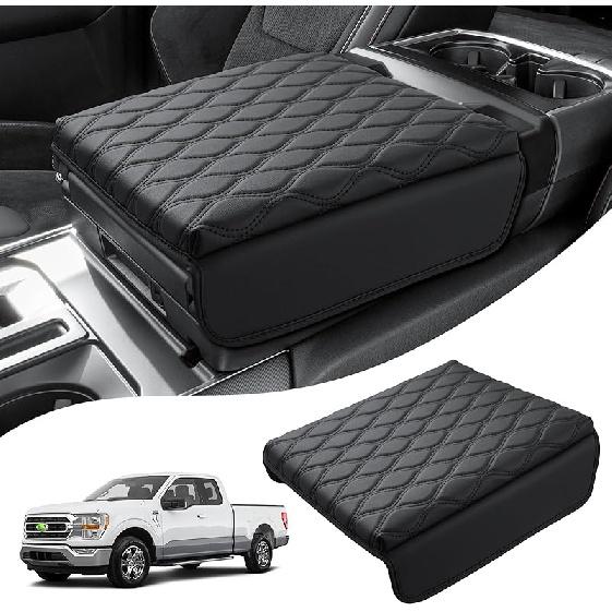 Autorder Center Console Cover For -2025 2026 Dodge Ram 1500/2500/3500 Accessories Armrest Cushion Cover Nappa Leather Middle Console Covers Console
