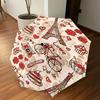 1pc Paris Love Automatic Open/Close Umbrella Compact Folding Umbrella with 8-Rib Shaft for Women/Men, Portable Travel Umbrella,1213S