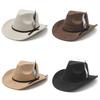 Style Felt Hat With Embroidered Tapestry And Wide Brim For Men And Women