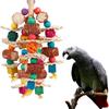 Parrot Chewing Toy Bird Cage Accessories Novelty Playing Multi Color for Home Indoor Garden