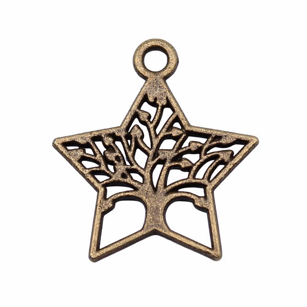 Tree Of Life Charms Antique Round Pendants For Spiritual DIY Jewelry