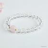 Juan Yu White & Pink Crystal Bracelet for Women, Colorful Gemstone Jewelry, Model CB4082204
