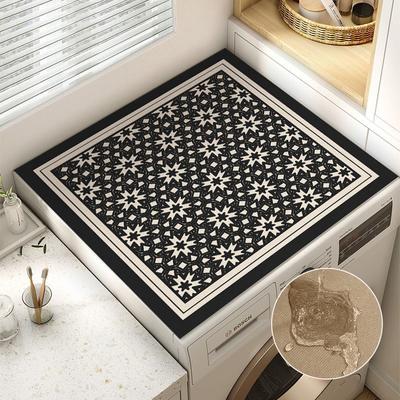 Washing Machine Dust Mat Super Absorbent Drain Pad Refrigerator Tops Dust Cover Home Decor Kitchen Oven Microwave Tops Drain Pad
