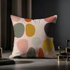 Morandi Geometric Abstraction Pillow Case Antidustmite Pillowcase Invisible Zipper Silky Short Plush Sofa Cushion Cover