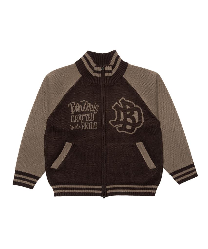 BEN DAVIS Cowichan Sweater Brown X Beige