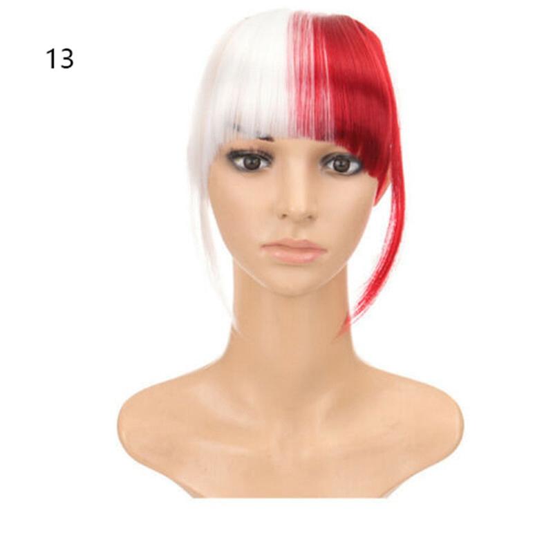 One Piece REAL Natural Hair Extension Fringe Bangs Clip Real Thick As Human