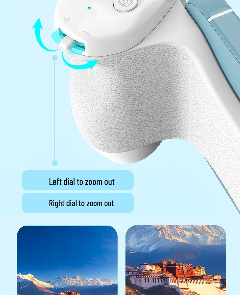 Portable Magnetic Camera Holder & Bluetooth Photography Stabilizer with Switchable Lens