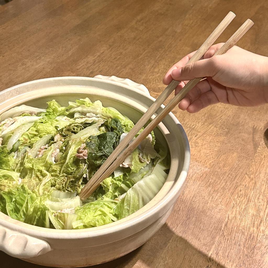 Sakai Sangyo Cooking Set of Made In No Bleach Chopsticks, 3, Bamboo, Approx. 33cm, Japan, Unpainted,