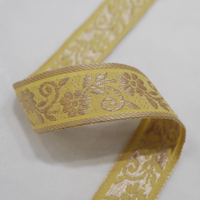 Poliesterowa taśma żakardowa w stylu etnicznym, akcesoria odzieżowe