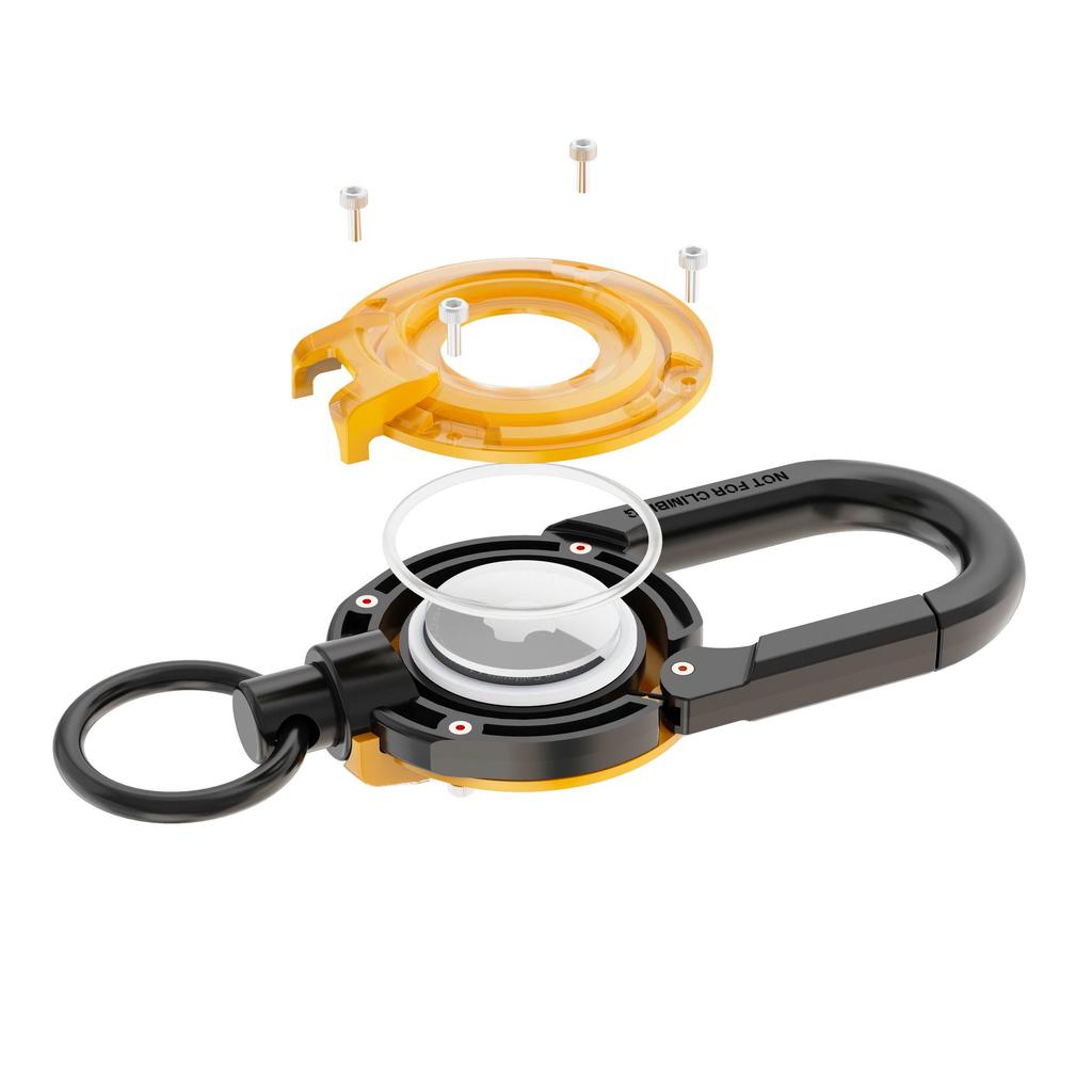 Logo Keychain for AirTag: Protective Anti-Loss Device Case & Key Ring