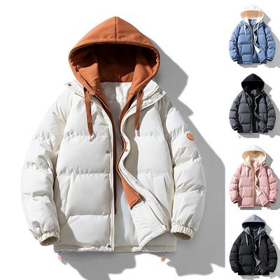 Feather Rong Baumwollwattierte Kleidung Herren Winter Flow Lockerer Paar Baumwollwattierte Kleidung im Hongkong-Stil Verdickte Baumwollwattierte Jacke