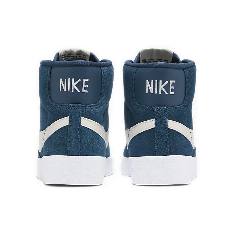 Nike Blazer Vintage Suede Slip Resistant Lightweight Mid Top Skate Shoes Women Sneakers Blue White AV9376-403
