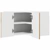 Wall Mounted Corner Cabinet PORTO Artisan Oak 57 X 57 X 40 Cm