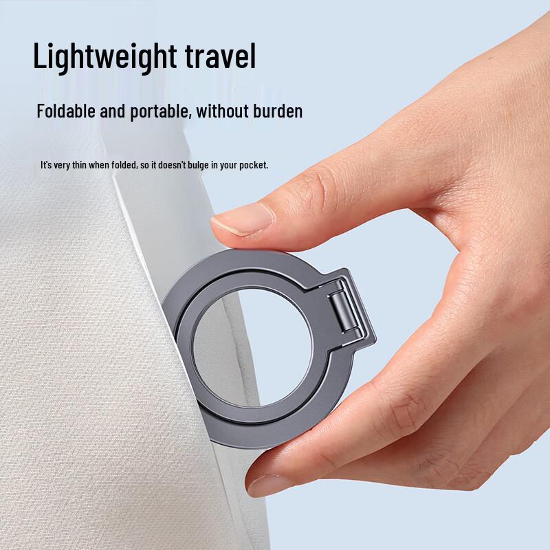 360° Rotating Magnetic Phone Stand Ring Holder – Portable & Foldable for Easy Video Viewing